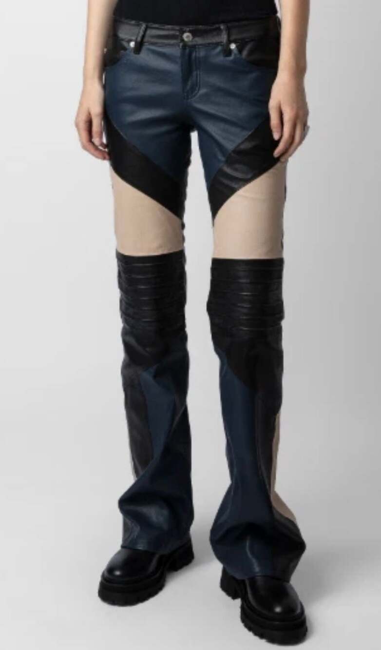 Zadig & Voltaire Paulin Leather Pants - size 42 NOIR